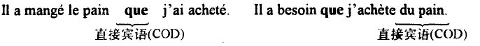 由關(guān)系代詞QUE引導(dǎo)的關(guān)系從句